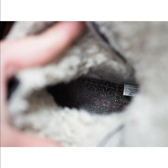 Merrell Black Leather Fur Line Winter Snow Boots Women Sz 5 - Picture 8 of 12